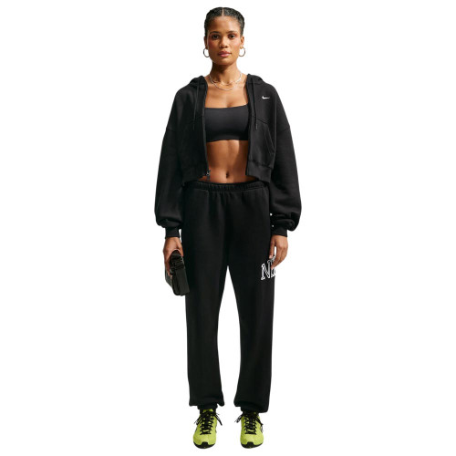 Nike Γυναικεία ζακέτα Studio Fleece Oversized Cropped Full-Zip Hoodie